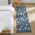 thumbnail image 2 of Wobogo Space Themed Bedside Long Rug Delicate and Soft Modern Indoor Area Decor Non Slip Carpet for Bed Room Corridor Entrance Balcony, 2 of 8