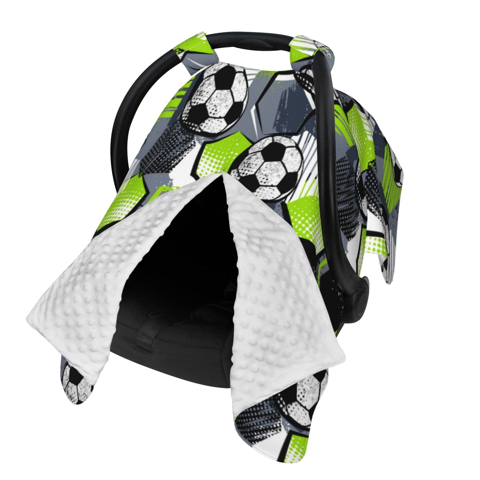 Naloa Football Baby Car Seat Cover, Breathable Baby Carrier Cover, Multiuse Baby Carrier Cover & Nursing Breastfeeding Cover