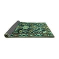 thumbnail image 2 of Ahgly Company Indoor Square Animal Turquoise Blue Traditional Area Rugs, 4' Square, 2 of 4