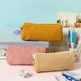 thumbnail image 5 of Preplabs Pencil Case - Retro Corduroy Stationery Bag, Artistic Design High Capacity Organizer for Pens Art Tools Multi-Purpose Use, 5 of 9