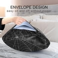 thumbnail image 5 of Spider Web Silky Satin Pillowcase, Luxury Soft Pillow Case for Hair and Skin, Standard Size Slip Cooling Pillow Covers with Envelope Closure, 20x30in Home Decor Gifts, 5 of 7