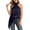 Dark Blue, variant on Women Silk Halter Neck Top Open Back Satin Vest Shirt Sleeveless Crop Backless Tank Going Out Tops