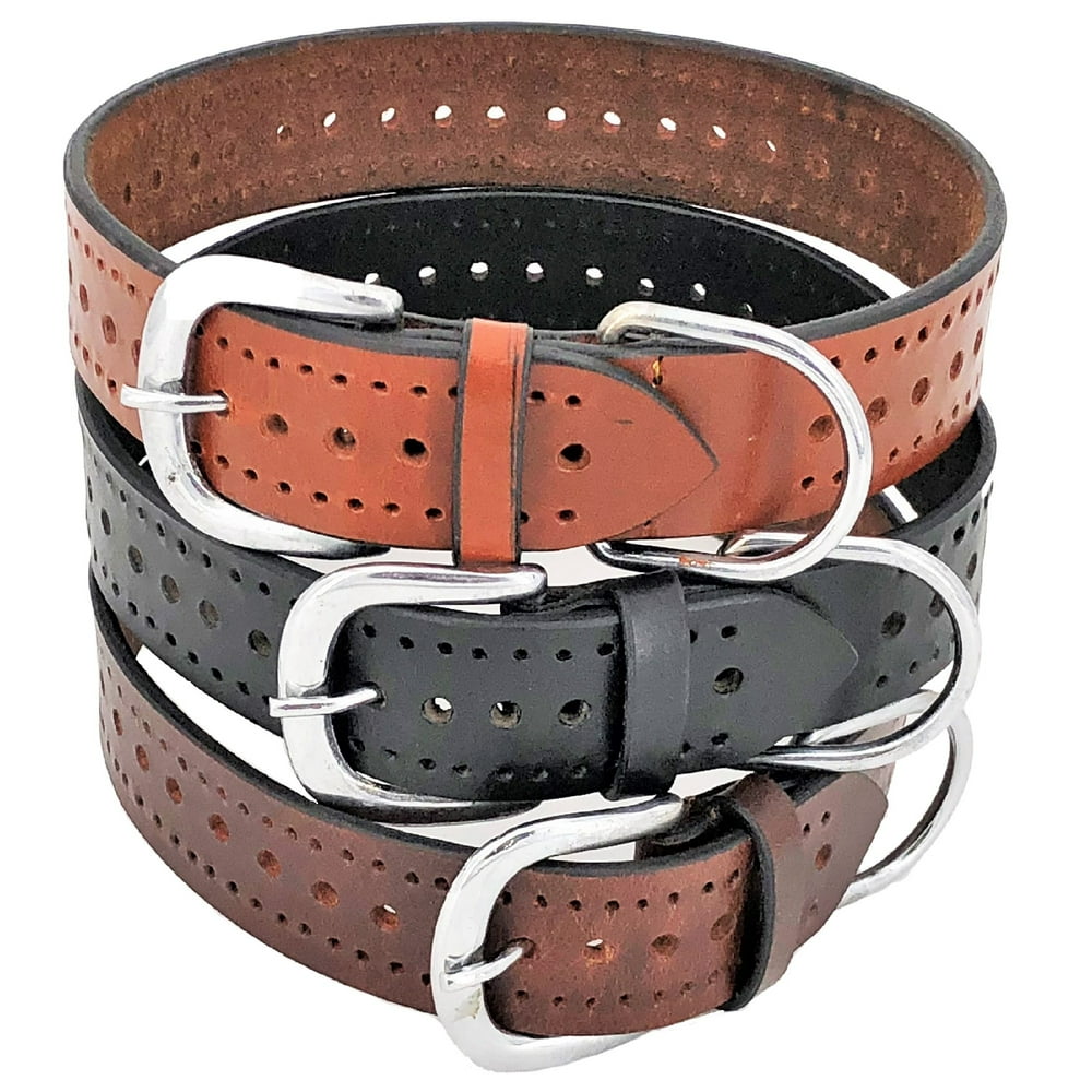 Genuine Real Leather Dog Collar for Medium and Large Pet sz L (Neck 14