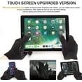 thumbnail image 3 of BUBABOX 2 Pairs Winter Knit texting Gloves for Adult, Non-slip Touchscreen Gloves Unisex, Mens Winter Thermal Driving Gloves for Driving,Running,Driving,Hiking(grey,black), 3 of 9