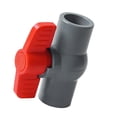 thumbnail image 3 of kowaku 3xPVC Ball Valve Straight for Aquaculture Sewage Pipes Cold Water Supply Lines gray 20mm, 3 of 9