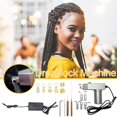 thumbnail image 3 of Electric Handheld Dreadlock Maker, Upgraded Automatic Dreadlock Machine Kit, 6/8/10/12mm Braided Holes, Dreadlock Twisting Apparatus for Extended Human Hair Synthetic Hair L9Q9, 3 of 9