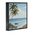 thumbnail image 4 of Stupell Industries Palm Trees Looming Beach Coastal Painting Black Framed Art Print Wall Art, 12 x 12, 4 of 10