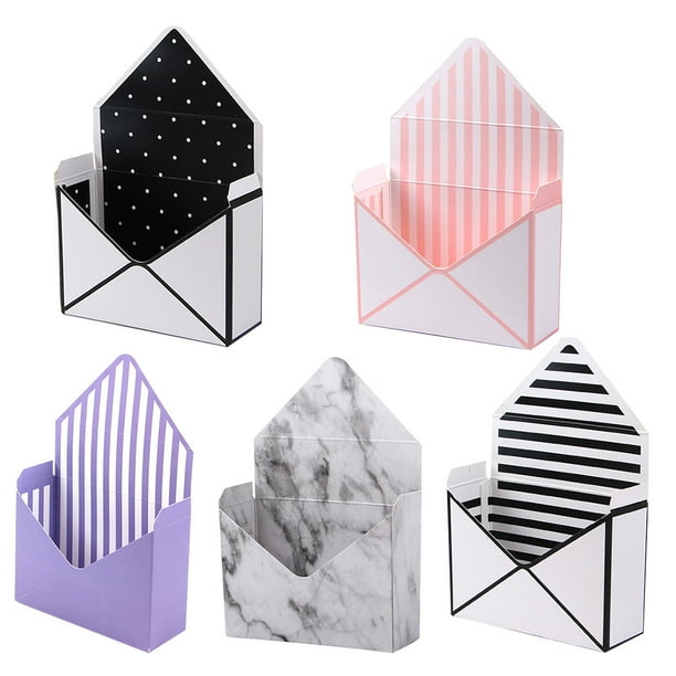 Cajas de almacenamiento de ramas diseñadas por envoltura de 5 piezas cajas de envoltura de flores prácticas estilo mixto