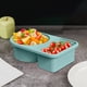 thumbnail image 1 of Contenedor de Salsa de Doble Compartimento de Silicona, Dispensador Portátil de Grado Alimenticio con Tapa, Caja de Almacenamiento de Aperitivos Antifugas 15x9.8x4.2cm, Múltiples Colores, 1 of 6