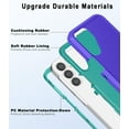 thumbnail image 2 of I-HONVA For Samsung Galaxy A15 Case,3-Layer Military Grade Drop Protection Anti-Slip Bumper Rugged Shockproof Dustproof Protection 6.5 inch Phone Case,Purple Turquoise, 2 of 6