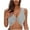 Gray, variant on BLVB Crop Tops for Women Sleeveless Twist Front Deep V Neck Camisole Tops Plunge Night Going out Festival Cropped Tank Shirts