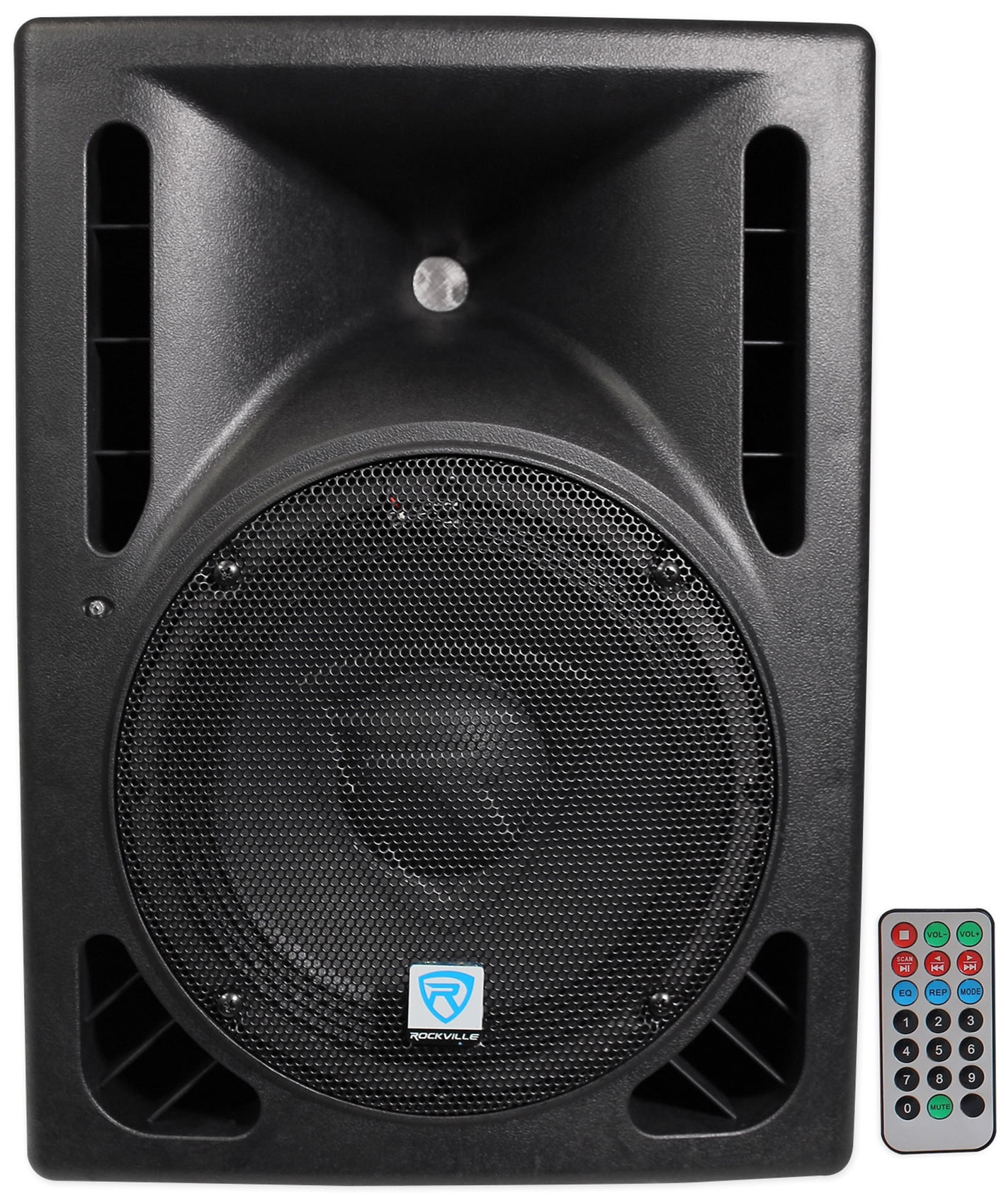 (2) Rockville RPG10BT 10" Powered DJ PA Speakers BlueTooth, USB, SD - 1200w
