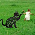 thumbnail image 2 of Figura de gato acrílico para jardín - Decoración exterior 2 piezas oso de fresa Electrónica, 2 of 5