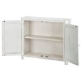 thumbnail image 3 of Luxury Living Solid Wood 42-Inch Loft 2 Door Credenza in White Distressed, 3 of 7