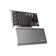 Syba SIPEX40161 Quad M.2 NVMe PCIe x16 Expansion Card Intel VROC / Threadripper Support