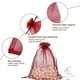 thumbnail image 4 of Bolsas de regalo de organza, paquete HRX, rojo burdeos, 13 x 18 cm, 100 unidades, 4 of 7