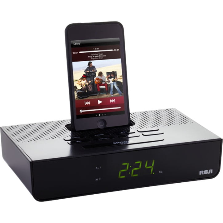 RCA RC150I Desktop Clock Radio, Apple Dock Interface, Proprietary