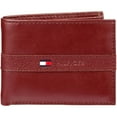 thumbnail image 2 of Tommy Hilfiger Men's Leather Bifold Wallet with Removal Card Holder Cognac, 2 of 3