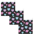 thumbnail image 7 of SKYSONIC 3 PCS Cute Hearts Trendy Baby Muslin Washcloths, Retro Style Face Towel Burp Cloths Ultra Soft Absorbent Cotton Bath Wipes Towels for Newborn Boys Girls, 7 of 7