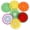 7 Colors, variant on ZOURIH 1 Piece Cute Fruit Coasters Rubber Drink Coasters Fun Cup Mat orange Kiwi Watermelon Pitaya Pads for Bar Kitchen and Patio Tabletop,Orange