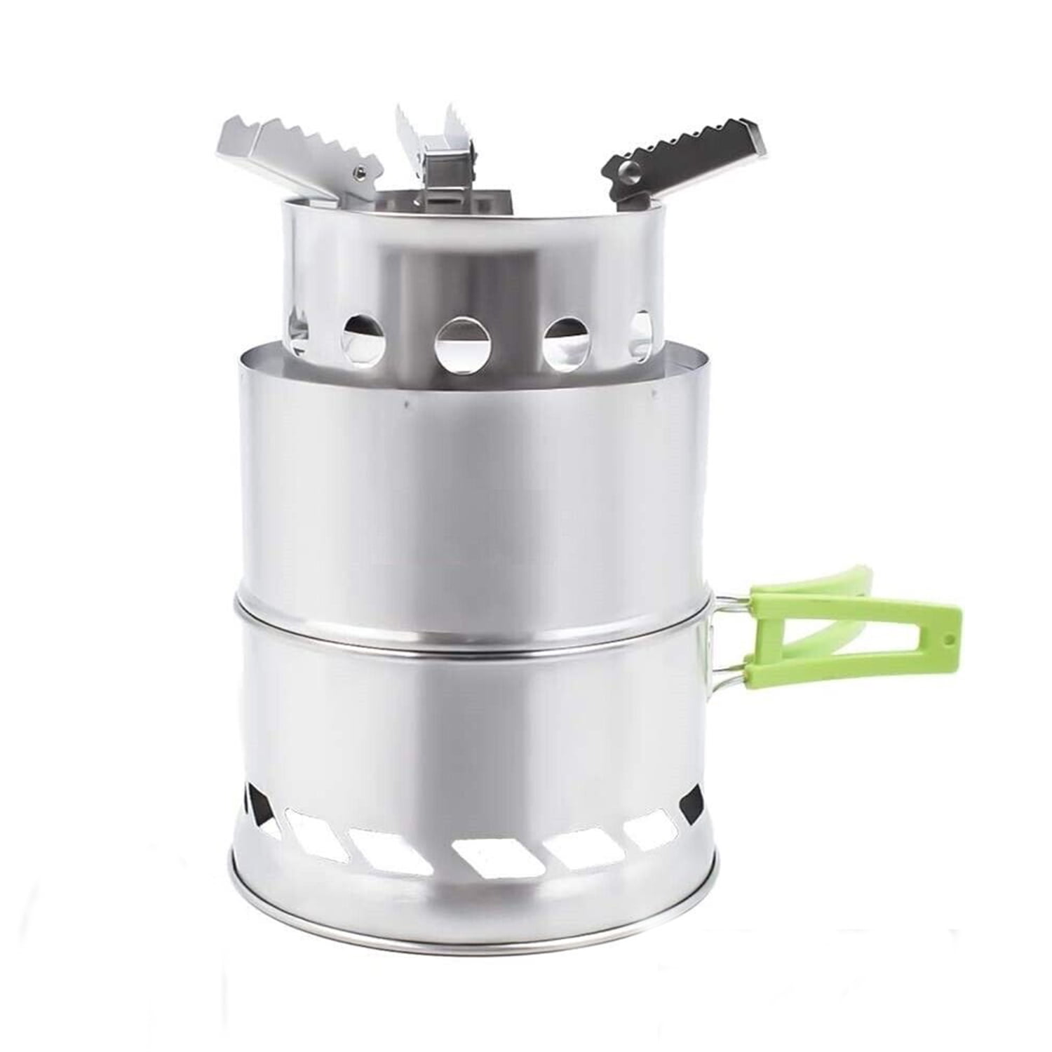 Portable Wood Burning Camp Stove, Stainless Steel Folding Camp Stove –  Krevis