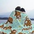 thumbnail image 6 of Toddler Blanket For Boys Girls Adult Lightweight Baby Kids Blanket Cute Soft Sloth And Polka Dots Blankets Comfy Fleece Flannel Plush Crib Throw Blankets Gifts 50"X40", 6 of 7