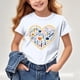 thumbnail image 5 of Odeerbi Chicos Niñas Camiseta Casual Manga Corta Cuello Redondo Lindas Camisetas Impresas, 5 of 7