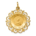 thumbnail image 1 of FB Jewels 14K Yellow Gold Our Lady Of The Assumption Medal Pendant, 1 of 4