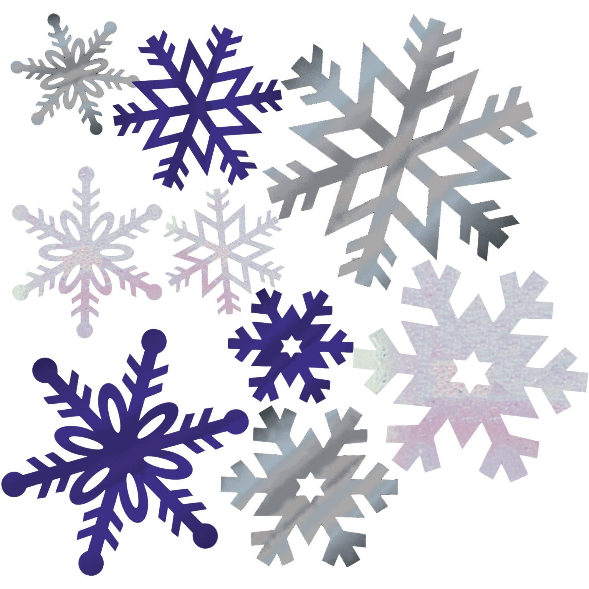 Snowflake Cutout Assortment, 12Pack