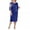 Blue, variant on TZNBGO Dresses for Wedding Guest Women's Cocktail Dresses Midi Dresses Lace Dress for Women Country Plus Size Short Sleeve Dress Ladies Evening Party Dress Shawl Fake Two Piece Dresses Skirt Sk102783
