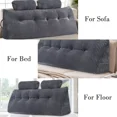 thumbnail image 4 of CJC Bed Wedge Pillow Headboard Pillow Reading Backrest Pillow for Bed Large & Versatile, 4 of 8