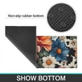 thumbnail image 6 of Pioneer Flower Floral Print Pattern Kitchen Rugs Sets Of 2,Anti Fatigue Kitchen Mat Rugs Non Slip Washable,Decorative Kitchen Floor Mats for Kitchen,Sink,Laundry,17"x30"+17"x47", 6 of 7