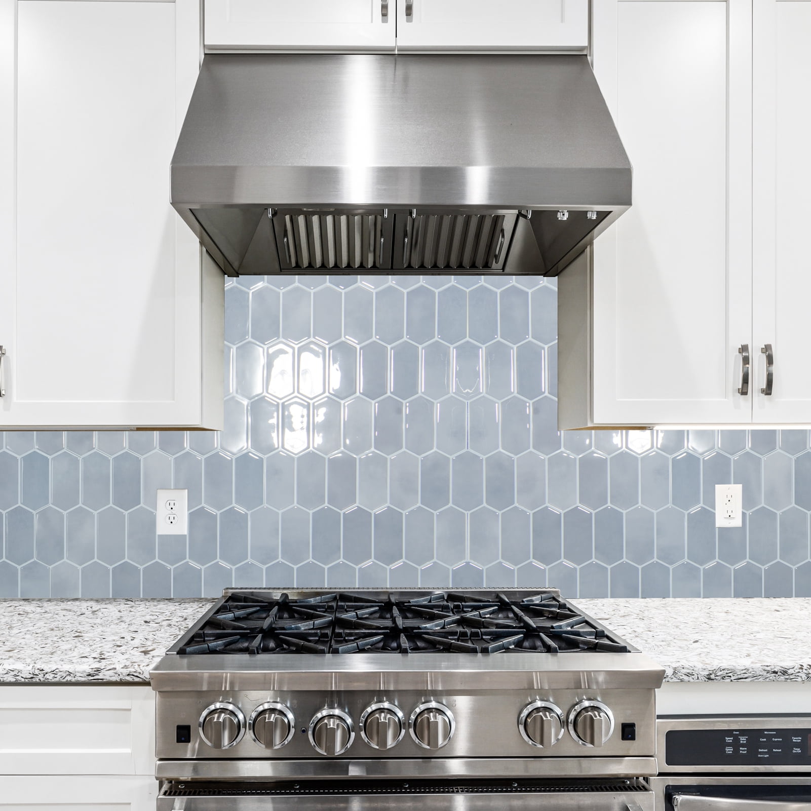 10Pcs Peel and Stick Backsplash,12'' x 12'' Heavy-Duty Self-Adhesive Vinyl Wall Tiles for Kitchen,Bathroom