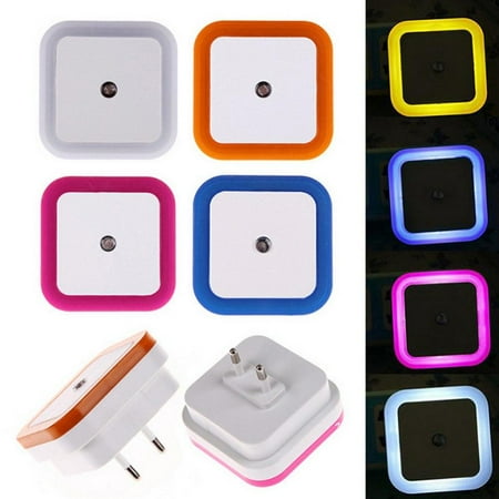 

LED Night Light Lamp with Smart Sensor Dusk to Dawn Sensor Blue 0.5W Plug-in 1PC