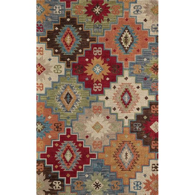 Momeni TANGITAN23MTI5080 Tangier Indian Hand Tufted Area Rug, Multi - 5 x 8 ft.