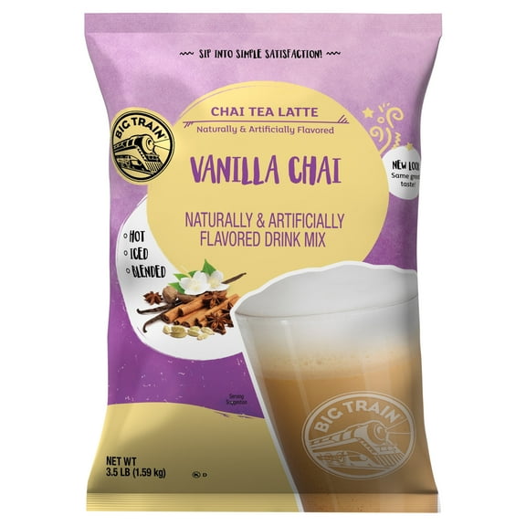Big Train Vanilla Chai Tea Latte Beverage Mix, 3.5 lb