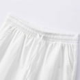 thumbnail image 5 of mihongmao Mens Sweatsuits 2 Piece Set Man Solid Color Fashion Sleeveless Hooded Hood Tank Top Pull Rope Waist Short Pants Sets White S, 5 of 8