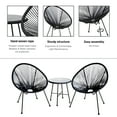 thumbnail image 5 of DUKAP Sassio 3 Piece Conversation Patio Set in Black, 5 of 6