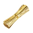 thumbnail image 4 of Uxcell Twist Ties 2.4" Plastic Coated Iron Closure Tie for Tying Bread, Candy, Cookies, Gift Bags Golden 500pcs, 4 of 5