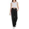 thumbnail image 6 of Girls Baggy Sweatpants Straight Leg Drawstring Athletic Pants Elastic Waist Striped Joggers Loose Soft Stretchy Trousers, 6 of 7