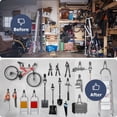 thumbnail image 2 of WYAJU 12 Pack Garage Storage Hooks Heavy Duty, Anti-Slip Coating Garage Wall Mount Storage Organizer Solid Steel Wall Mount Hook Set for Hanging Bike, Ladder, Garden Tools, 2 of 6
