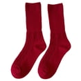 thumbnail image 2 of Solid Color Stacked Socks Wind Loose Tube Cotton Socks Fashion Lady Socks, 2 of 5