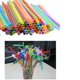 thumbnail image 1 of 00 piezas de plástico Flexible Bendy colores mezclados fiesta desechable pajita Wdftyju Libre de BPA, 1 of 3