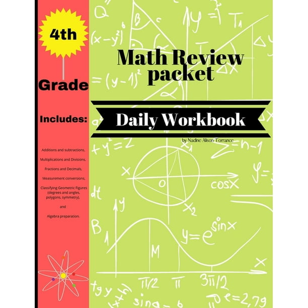 4th Grade Math Review Packet Daily Workbook : Daily Practice Workbook-Builds and Boosts Key Skills Including Math Drills and Vertical Multiplication ...