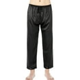 thumbnail image 1 of SAYFUT Men's Silk Satin Pajama Pants,Long Pajamas Pyjamas Bottoms Comfortable Sleepwear with Drawstring Sleep Pants, 1 of 8