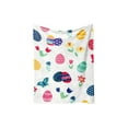 thumbnail image 2 of Boovnll Easter Throw Blanket, Super Soft Cozy Flannel Colorful Eggs & Bunny Easter Blanket, Microfiber Machine Washable for Bed Sofa Couch Blanket, Throw Blanket - 40x50", 2 of 6