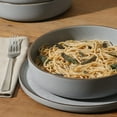 thumbnail image 2 of Gibson Elite Gelston Stoneware Matte Reactive Glaze 16 Piece (Service for 4) Plates and Bowl Dinnerware Set - Grey, 2 of 8