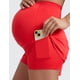 thumbnail image 4 of Shorts CRZ YOGA Maternidad Dolphin para Entrenamiento Rojo 7 cm, 4 of 4