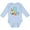 AE-Light Blue, variant on Inktastic Im 1 Years Old With Fox Boys or Girls Long Sleeve Baby Bodysuit