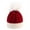 Red, variant on SPRING PARK Baby Christmas Hat Christmas Baby Hats with Big Plush Ball, Christmas Beanie Hats for Infant Toddler Christmas Party